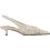 Nine West EDELA2 Γόβες Slingback Δερμάτινες με Λεπτό Χαμηλό Τακούνι Εκρού 15-150