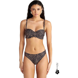 BLU4U Toffee Leo Bikini Top Strapless Animal Print Μαύρο 26366576D-02