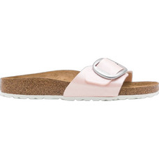 Birkenstock Madrid Big Buckle Δερμάτινα Γυναικεία Σανδάλια Ανατομικά Ροζ 1018773