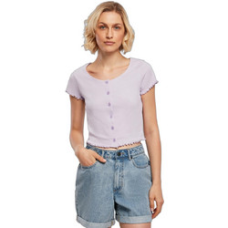 Urban Classics Γυναικείο Καλοκαιρινό Crop Top Βαμβακερό Λιλά TB4103-00145