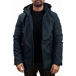 Rebase Ανδρικό Μπουφάν Χειμωνιάτικο Puffer Navy Μπλε 252RJK-2037