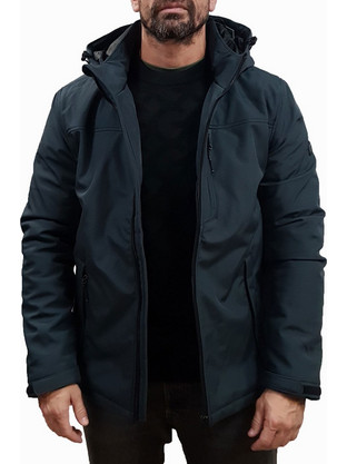 Rebase Ανδρικό Μπουφάν Χειμωνιάτικο Puffer Navy Μπλε 252RJK-2037