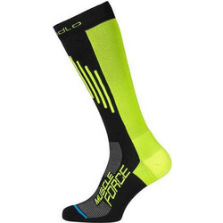 Odlo Ανδρικές Κάλτσες Ψηλές με Σχέδια Lime 777160-60088