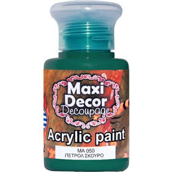 Maxi Decor 050 Dark Petrol Ακρυλικό Χρώμα Ζωγραφικής 60ml
