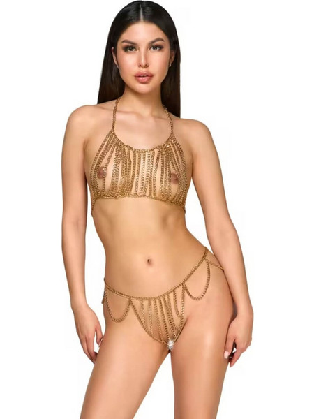 Cottelli Σετ Sexy Εσώρουχα Αυτοκινήτου Χρυσά 24505346001