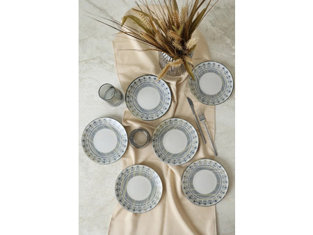 Stewe Home Πιάτα Γλυκού Πορσελάνης 20cm 6τμχ STE-004090-P4090