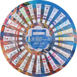 Artist & Co Σετ Ακρυλικά Χρώματα Ζωγραφικής 12ml 25τμχ