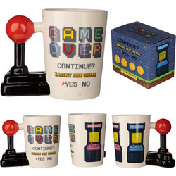 Puckator Game Over Joystick Arcade Mug