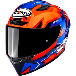Suomy Track-1 Firestorm Blue Red Κράνος Μηχανής Full Face 1350gr