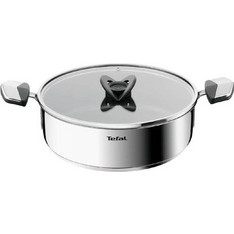 Tefal Emotion+ Σωτέζα Ανοξείδωτη Αντικολλητική με Καπάκι 26cm E33371