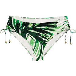Triumph Summer Palm Ψηλόμεσο Bikini Slip Εκρού Πράσινο 10227208-0031