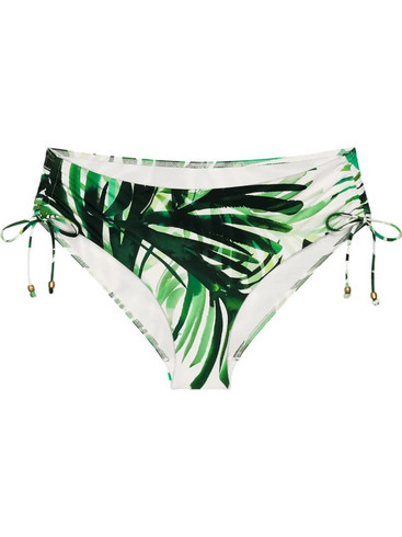 Triumph Summer Palm Ψηλόμεσο Bikini Slip Εκρού Πράσινο 10227208-0031
