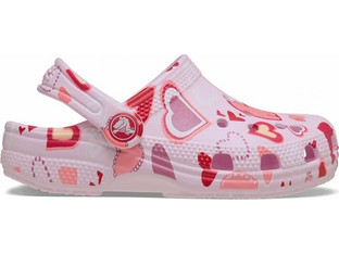 Crocs Classic VDay Παιδικά Παπούτσια Θαλάσσης για Κορίτσι Λιλά 209755-7CI