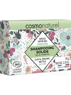 Cosmo Naturel Άργιλο & Τσουκνίδα Φυτικό Σαμπουάν για Επανόρθωση για Λιπαρά Μαλλιά 85gr