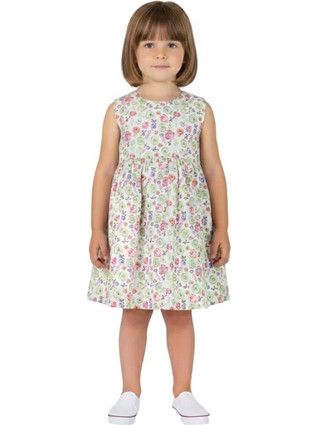Joyce Παιδικό Φόρεμα Floral Πράσινο Mint Φούξια 2643609