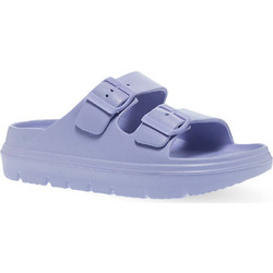 Luofu Γυναικείες Παντόφλες Καλοκαιρινές Flatforms Ανατομικές Αντιολισθητικές Λιλά 11833003
