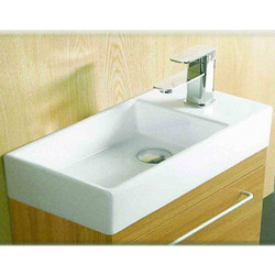 Gloria Babino Ένθετος Νιπτήρας Μπάνιου Πορσελάνης 44.5x24x11cm Λευκός 17-5002