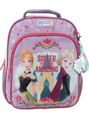 Must Frozen Sister You Are Amazing Σχολική Τσάντα Πλάτης Νηπιαγωγείου Λιλά 565797