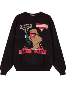 Grimey Ανδρικό Πουλόβερ Μαύρο GKSW616-BLK