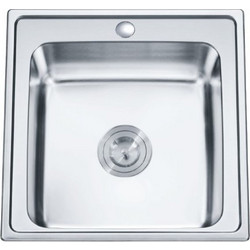 Inter Ceramic ICK 5050 Ένθετος Νεροχύτης Inox Λείος (Σατινέ) 50x50cm 4301031040003