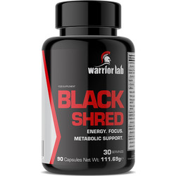 Warriorlab Black Shred Θερμογεννετικός Λιποδιαλύτης με Καρνιτίνη & Πράσινο Τσάι 90 Κάψουλες
