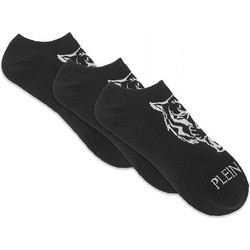 Philipp Plein Ανδρικές Κάλτσες Ψηλές με Σχέδια Μαύρες 3Pack UUY0034-STE003N-02