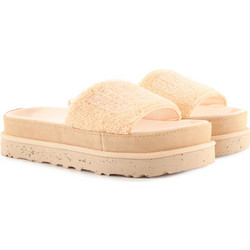 UGG Laton Γυναικείες Παντόφλες Καλοκαιρινές Flatforms Αντιολισθητικές Μπεζ 1126350-PFTR