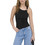 Only Γυναικείο Καλοκαιρινό Crop Top Πλεκτό Μαύρο 15370027