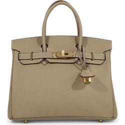 Passaggio Leather Γυναικεία Τσάντα Χειρός από Δερματίνη Μπεζ 5727-KR-04