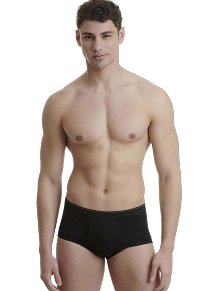 Walk Ανδρικά Σλιπ Βαμβακερά με Άνοιγμα Μαύρα 2Pack W1780-2-0202