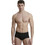 Walk Ανδρικά Σλιπ Βαμβακερά με Άνοιγμα Μαύρα 2Pack W1780-2-0202