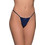 Milena By Paris Γυναικείο Sexy String με Δαντέλα Navy Μπλε 6855