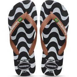 Havaianas Γυναικείες Σαγιονάρες Αντιολισθητικές Μαύρες Λευκές 4150743-0090