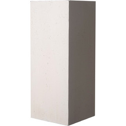 Supergreens Rocky L Γλάστρα Τετράγωνη Πήλινη Γκρι 34x34x70cm C-8050-8