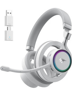 Havit Fuxi-H8 Ασύρματο Gaming Headset Over Ear White