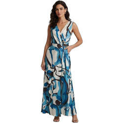 Fibes Fashion Maxi Καλοκαιρινό Φόρεμα για Γάμο / Βάπτιση Κρουαζέ Σατέν Λευκό 05-9513