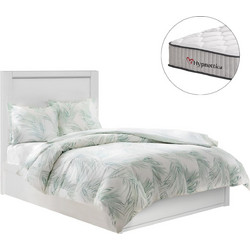 HomeMarkt Melany Κρεβάτι Μονό Ξύλινο με Αποθηκευτικό Χώρο Στρώμα & Τάβλες 90x190cm HM10756.05