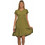 PNN Nightwear Mini Καλοκαιρινό Καθημερινό Φόρεμα Μεταξωτό Χακί 0263-0014
