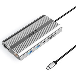 Orico USB-C Docking Station με HDMI PD Ethernet XDR-X22-SV-BP