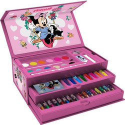 Minnie Mouse Σετ Ζωγραφικής με Βαλιτσάκι 27x14x12cm 52τμχ