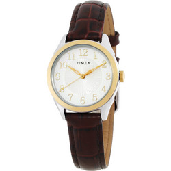 Timex Briarwood Γυναικείο Ρολόι με Καφέ Δερμάτινο Λουράκι TW2U68100