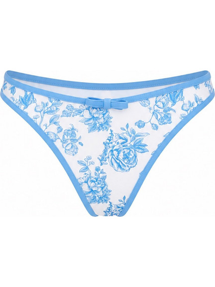 Sugarfree Bikini Slip Floral Λευκό Γαλάζιο 26802075-420