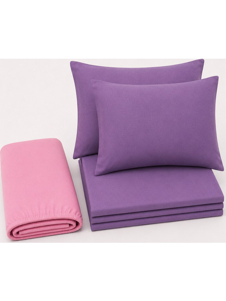 Comfort Σετ Σεντόνια Υπέρδιπλα Βαμβακερά 220x265 Λιλά 93-25020
