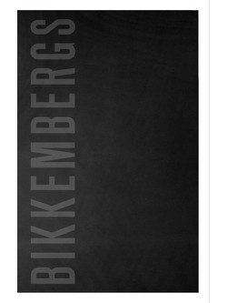 Bikkembergs Πετσέτα Θαλάσσης Μαύρη 90x168cm BKK26MTW02