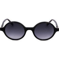 Safilo Boratto 01/S KB7 Ανδρικά Γυαλιά Ηλίου Στρογγυλά Κοκάλινα Μαύρα με Μαύρο Φακό