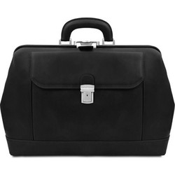 Tuscany Leather Leonardo Ιατρική Τσάντα Δερμάτινη Μαύρη TL142342