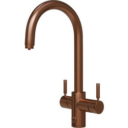 InSinkErator 45357BC+45094 Μπαταρία Κουζίνας Πάγκου Τριπλής Παροχής Ανάμεικτη Χάλκινη