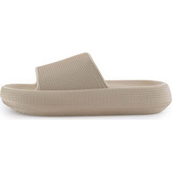 Cubanitas Γυναικείες Παντόφλες Καλοκαιρινές Flatforms Μπεζ 08-119