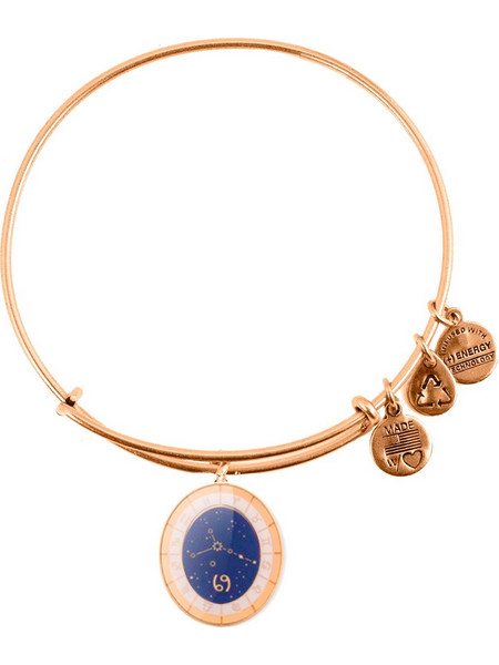 Alex and Ani Γυναικείο Βραχιόλι Βέργα Ροζ Χρυσό A15EN31YG