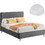 HomeMarkt Maylin Κρεβάτι Ημίδιπλο Υφασμάτινο με Στρώμα & Τελάρο 120x200cm HM21281.03